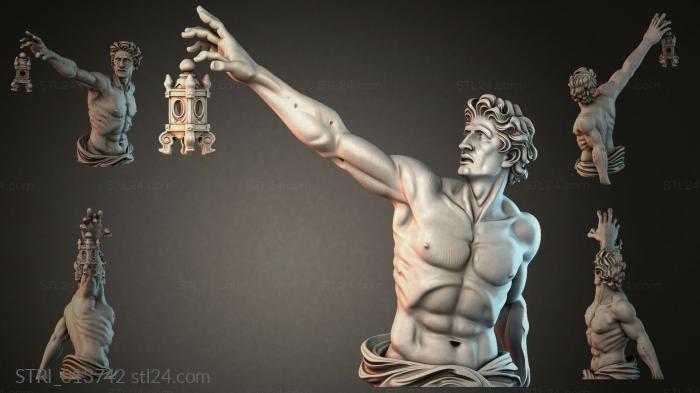 Статуэтки разные (STRI_013742) 3D модель для ЧПУ станка