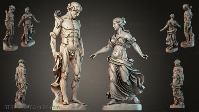 Статуэтки разные (STRI_013763) 3D модель для ЧПУ станка