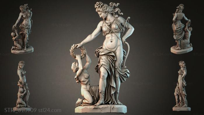Статуэтки разные (STRI_013909) 3D модель для ЧПУ станка