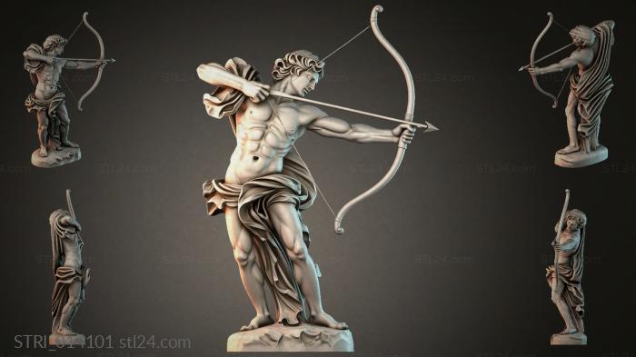 Статуэтки разные (STRI_014101) 3D модель для ЧПУ станка