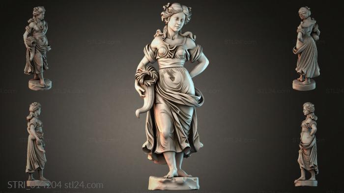 Статуэтки разные (STRI_014204) 3D модель для ЧПУ станка