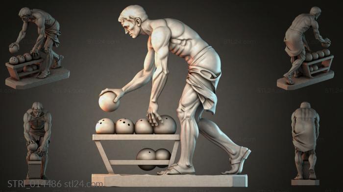 Статуэтки разные (STRI_014486) 3D модель для ЧПУ станка
