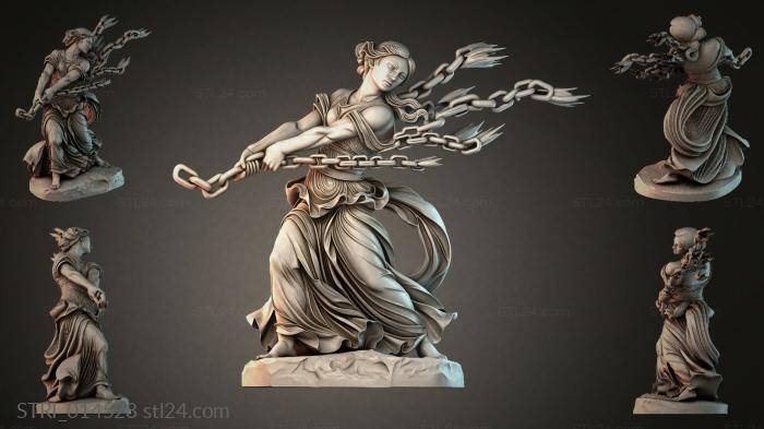 Статуэтки разные (STRI_014528) 3D модель для ЧПУ станка