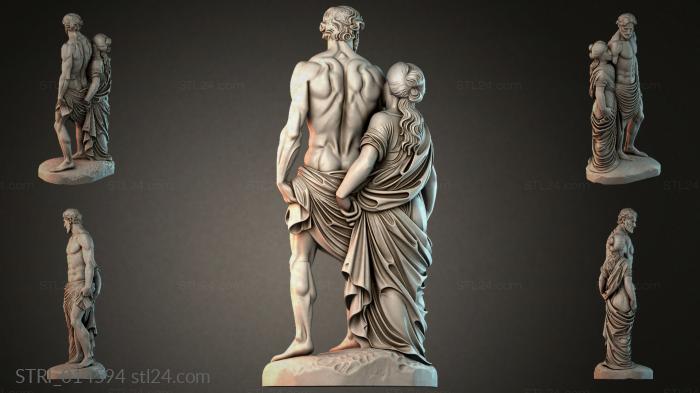 Статуэтки разные (STRI_014594) 3D модель для ЧПУ станка
