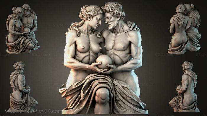 Статуэтки разные (STRI_014602) 3D модель для ЧПУ станка