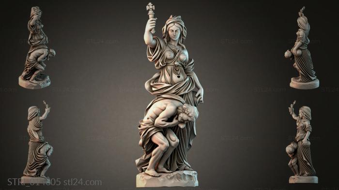 Статуэтки разные (STRI_014605) 3D модель для ЧПУ станка