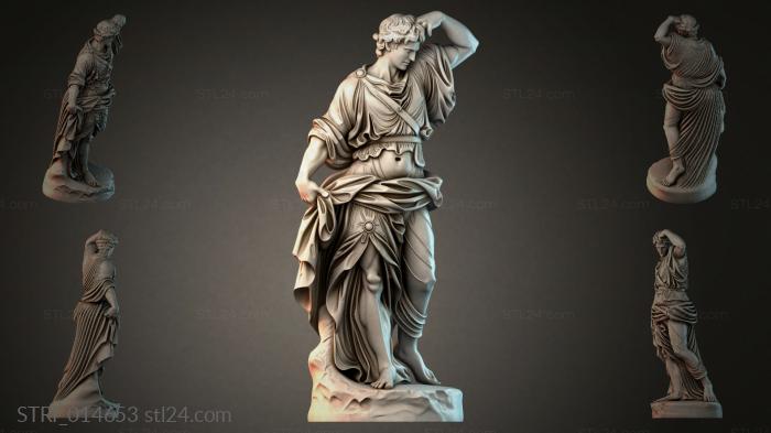 Статуэтки разные (STRI_014653) 3D модель для ЧПУ станка