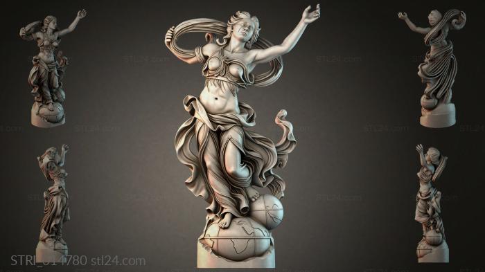 Статуэтки разные (STRI_014780) 3D модель для ЧПУ станка