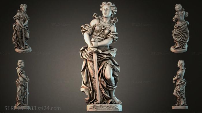 Статуэтки разные (STRI_014783) 3D модель для ЧПУ станка