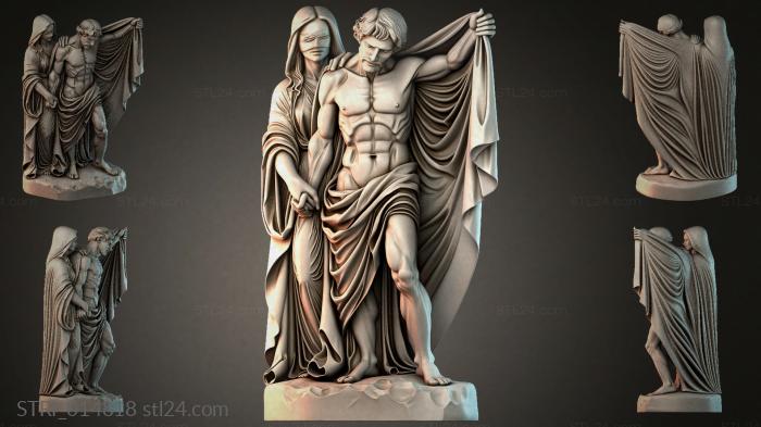 Статуэтки разные (STRI_014818) 3D модель для ЧПУ станка