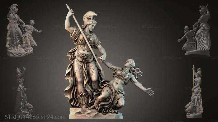 Статуэтки разные (STRI_014865) 3D модель для ЧПУ станка