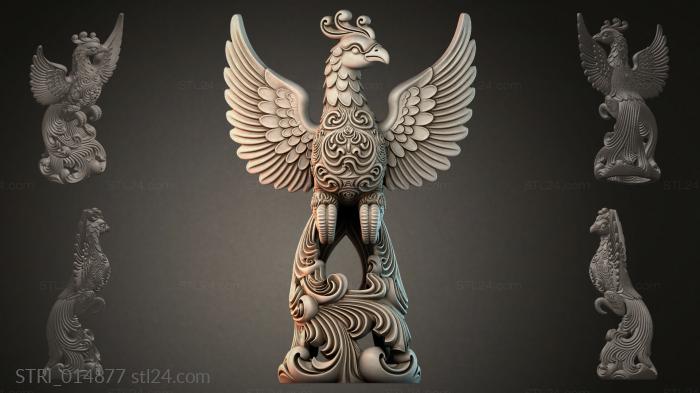 Статуэтки разные (STRI_014877) 3D модель для ЧПУ станка