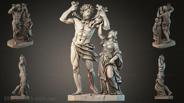 Статуэтки разные (STRI_014915) 3D модель для ЧПУ станка