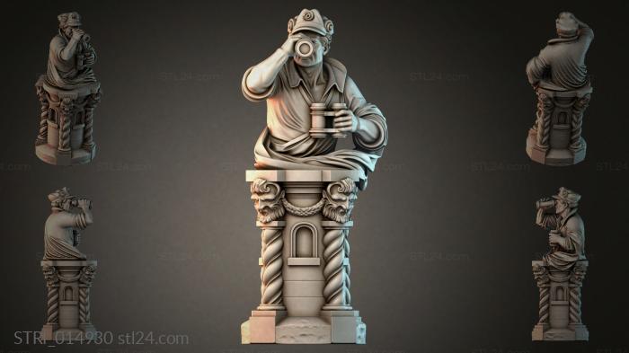 Статуэтки разные (STRI_014930) 3D модель для ЧПУ станка