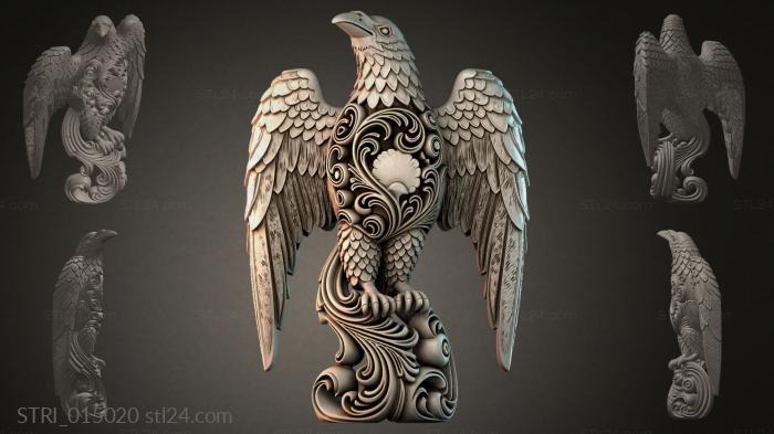 Статуэтки разные (STRI_015020) 3D модель для ЧПУ станка