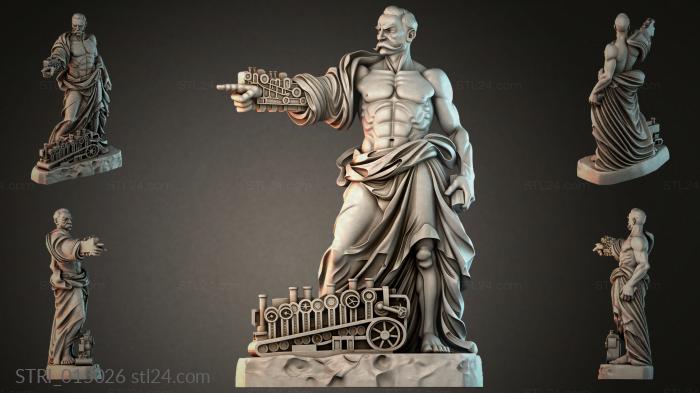 Статуэтки разные (STRI_015026) 3D модель для ЧПУ станка