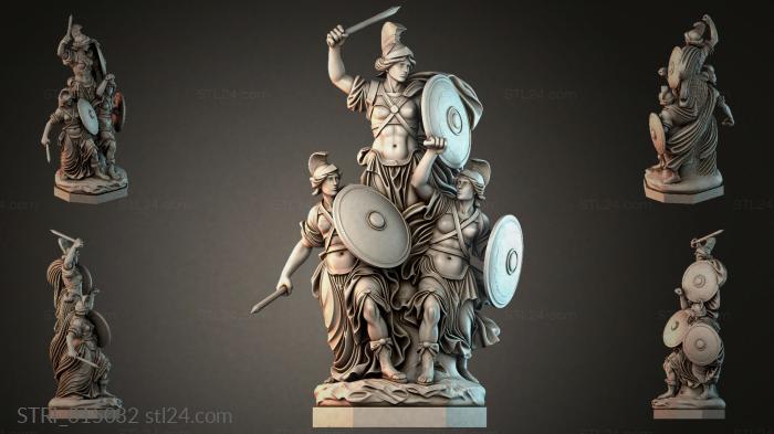 Статуэтки разные (STRI_015032) 3D модель для ЧПУ станка