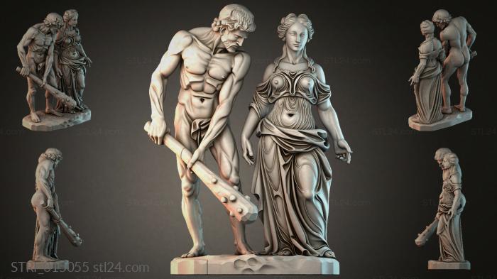 Статуэтки разные (STRI_015055) 3D модель для ЧПУ станка