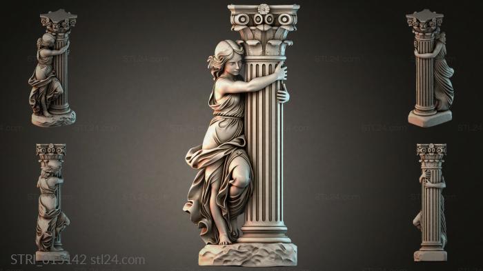 Статуэтки разные (STRI_015142) 3D модель для ЧПУ станка
