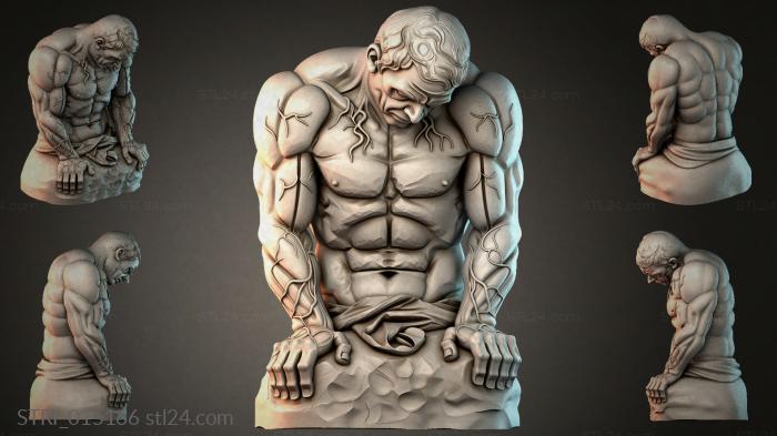 Статуэтки разные (STRI_015166) 3D модель для ЧПУ станка