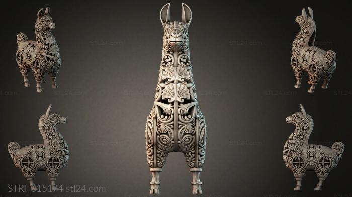 Статуэтки разные (STRI_015174) 3D модель для ЧПУ станка