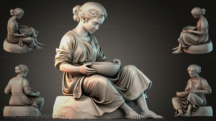 Статуэтки разные (STRI_015193) 3D модель для ЧПУ станка