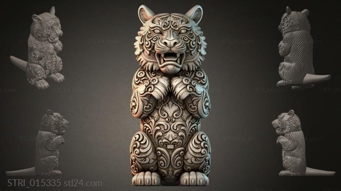 Статуэтки разные (STRI_015335) 3D модель для ЧПУ станка