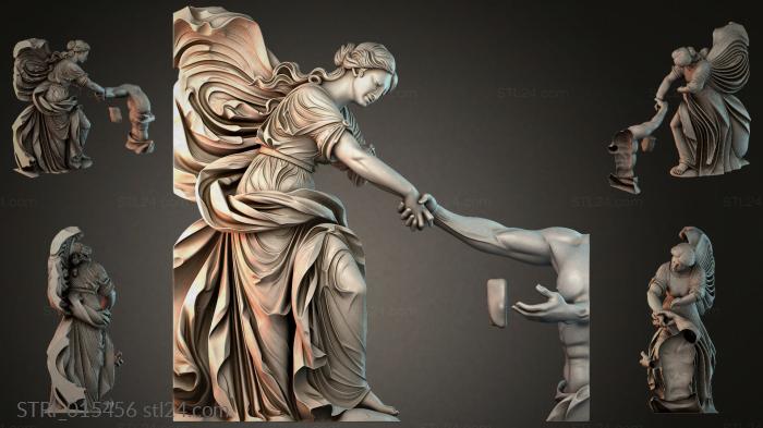 Статуэтки разные (STRI_015456) 3D модель для ЧПУ станка
