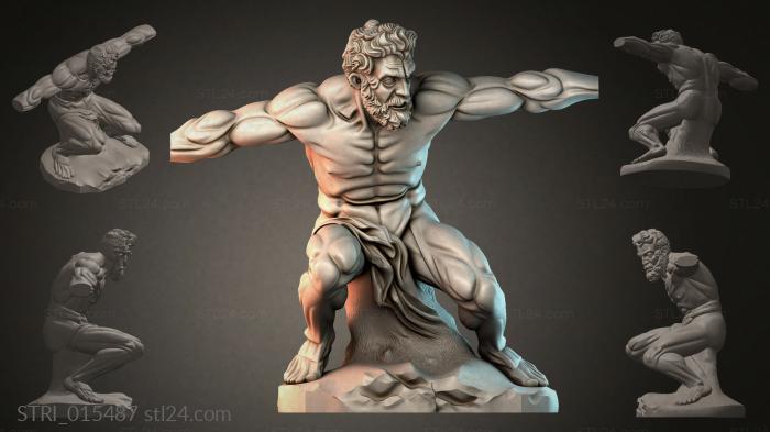 Статуэтки разные (STRI_015487) 3D модель для ЧПУ станка