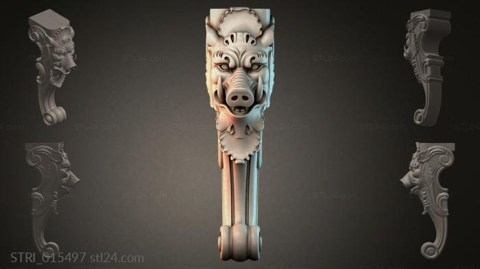 Статуэтки разные (STRI_015497) 3D модель для ЧПУ станка