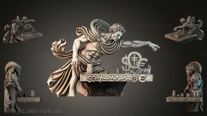 Статуэтки разные (STRI_015680) 3D модель для ЧПУ станка