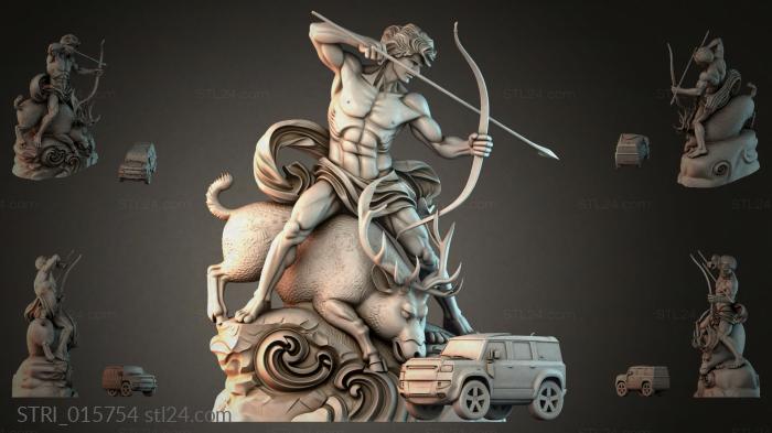 Статуэтки разные (STRI_015754) 3D модель для ЧПУ станка