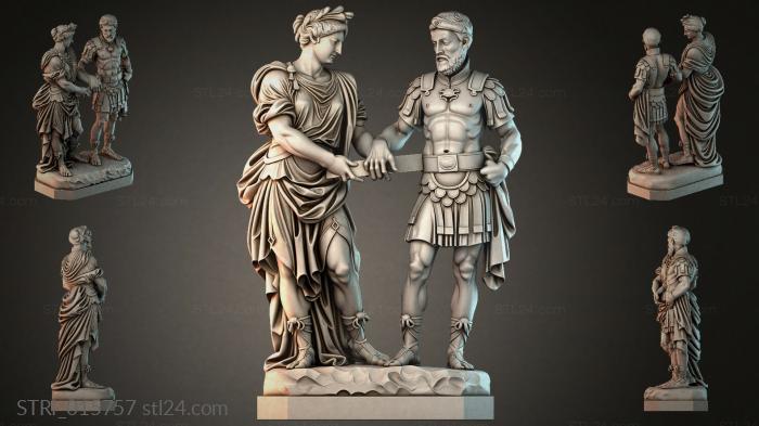 Статуэтки разные (STRI_015757) 3D модель для ЧПУ станка