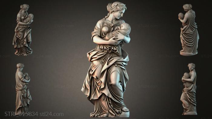 Статуэтки разные (STRI_015834) 3D модель для ЧПУ станка