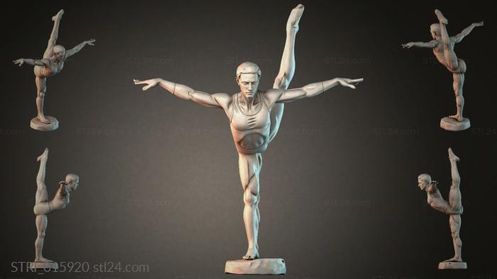 Статуэтки разные (STRI_015920) 3D модель для ЧПУ станка