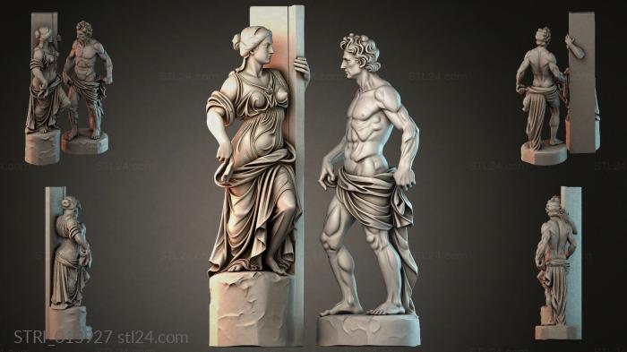 Статуэтки разные (STRI_015927) 3D модель для ЧПУ станка