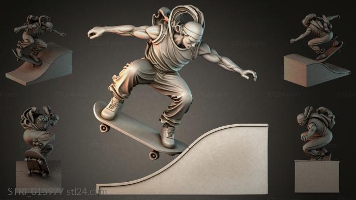 Статуэтки разные (STRI_015977) 3D модель для ЧПУ станка