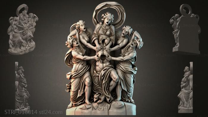 Статуэтки разные (STRI_016014) 3D модель для ЧПУ станка