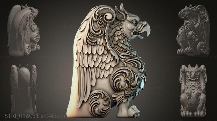 Статуэтки разные (STRI_016031) 3D модель для ЧПУ станка