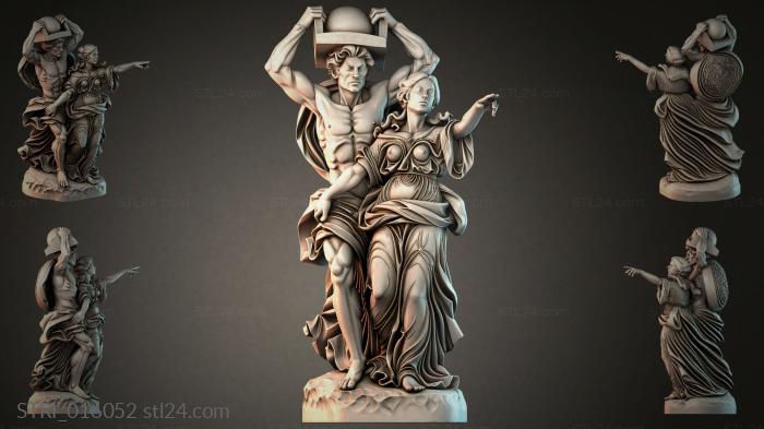 Статуэтки разные (STRI_016052) 3D модель для ЧПУ станка