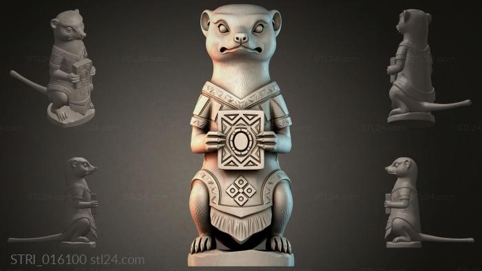 Статуэтки разные (STRI_016100) 3D модель для ЧПУ станка