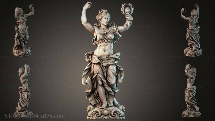 Статуэтки разные (STRI_016124) 3D модель для ЧПУ станка