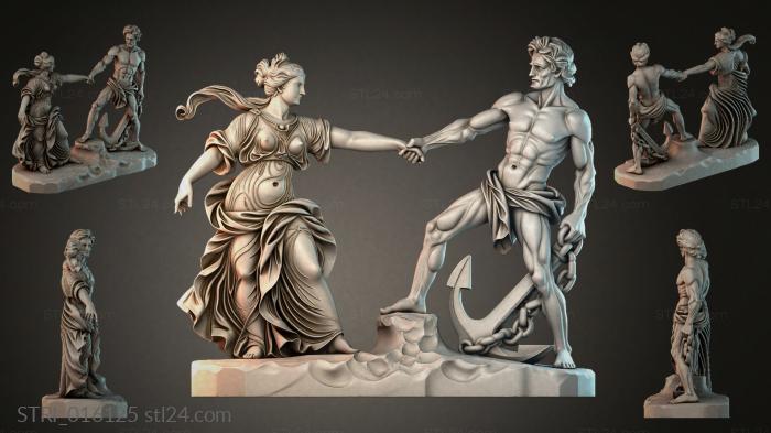 Статуэтки разные (STRI_016125) 3D модель для ЧПУ станка