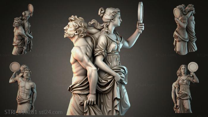 Статуэтки разные (STRI_016281) 3D модель для ЧПУ станка