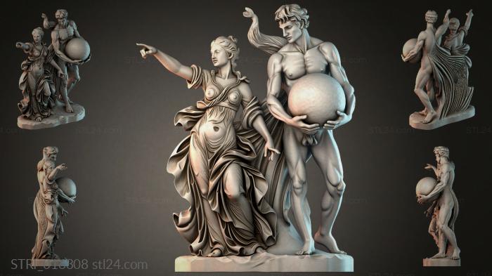 Статуэтки разные (STRI_016308) 3D модель для ЧПУ станка