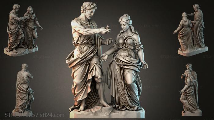 Статуэтки разные (STRI_016357) 3D модель для ЧПУ станка