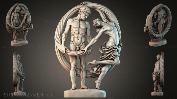 Статуэтки разные (STRI_016425) 3D модель для ЧПУ станка