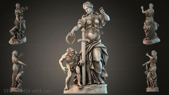 Статуэтки разные (STRI_016426) 3D модель для ЧПУ станка