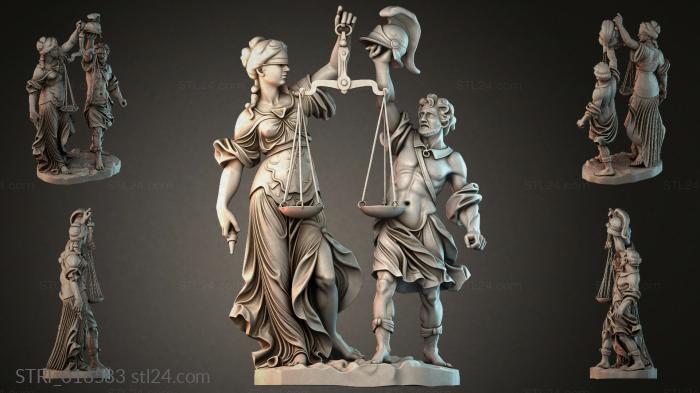 Статуэтки разные (STRI_016583) 3D модель для ЧПУ станка