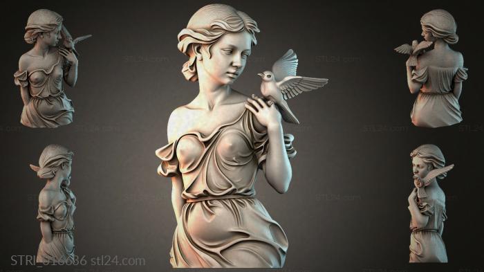 Статуэтки разные (STRI_016636) 3D модель для ЧПУ станка
